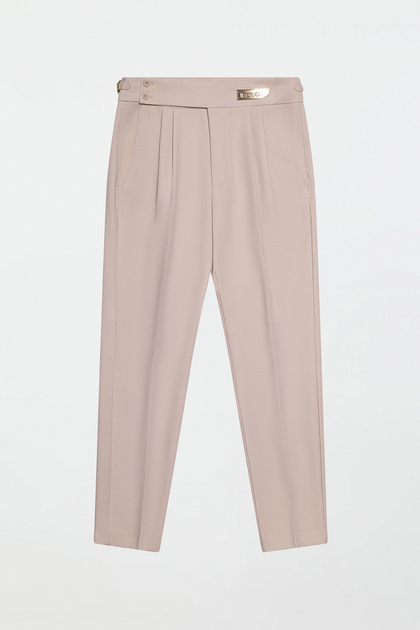 PLEATED PANTS - CREAM