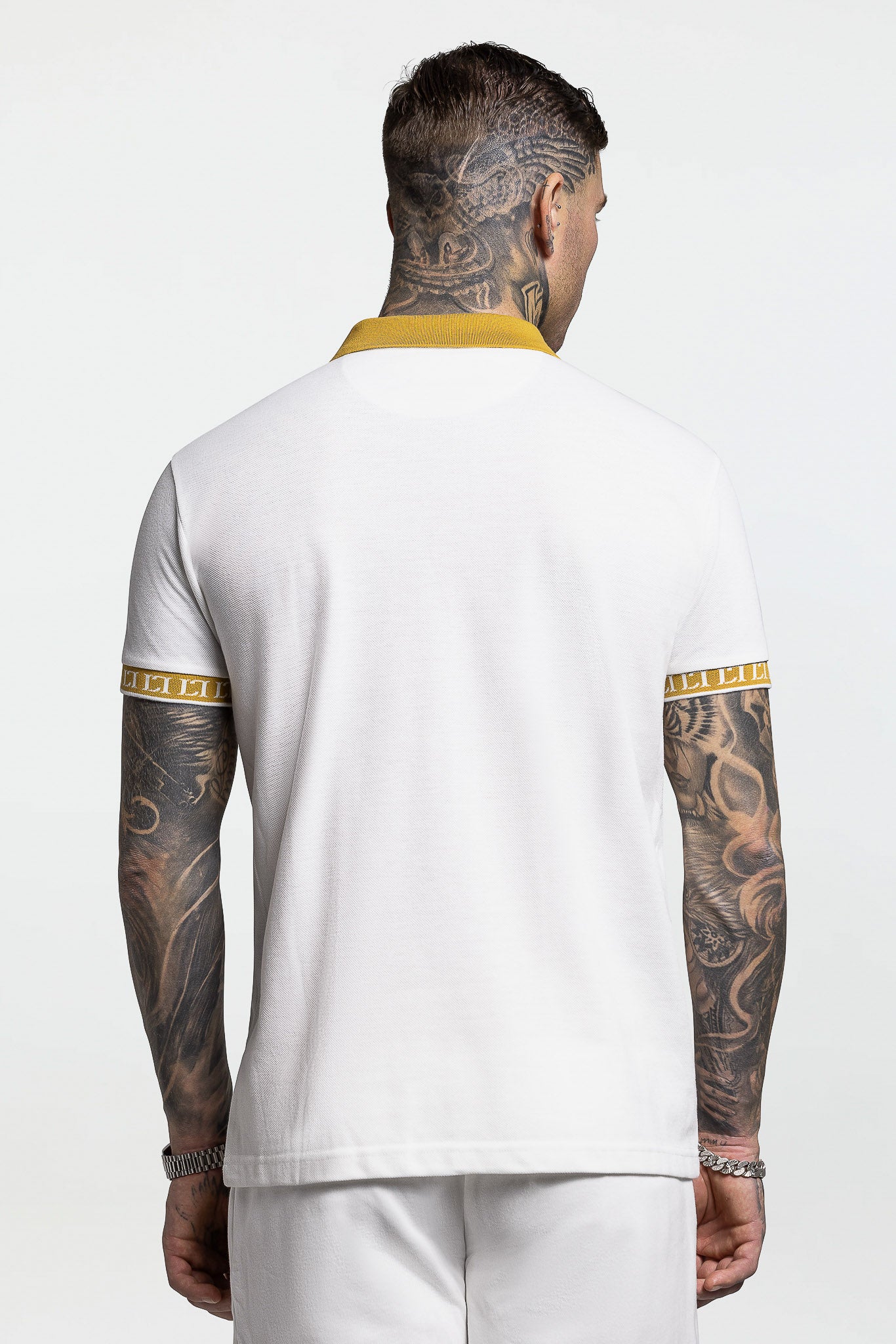 ZIP POLO SHIRT – OFF WHITE