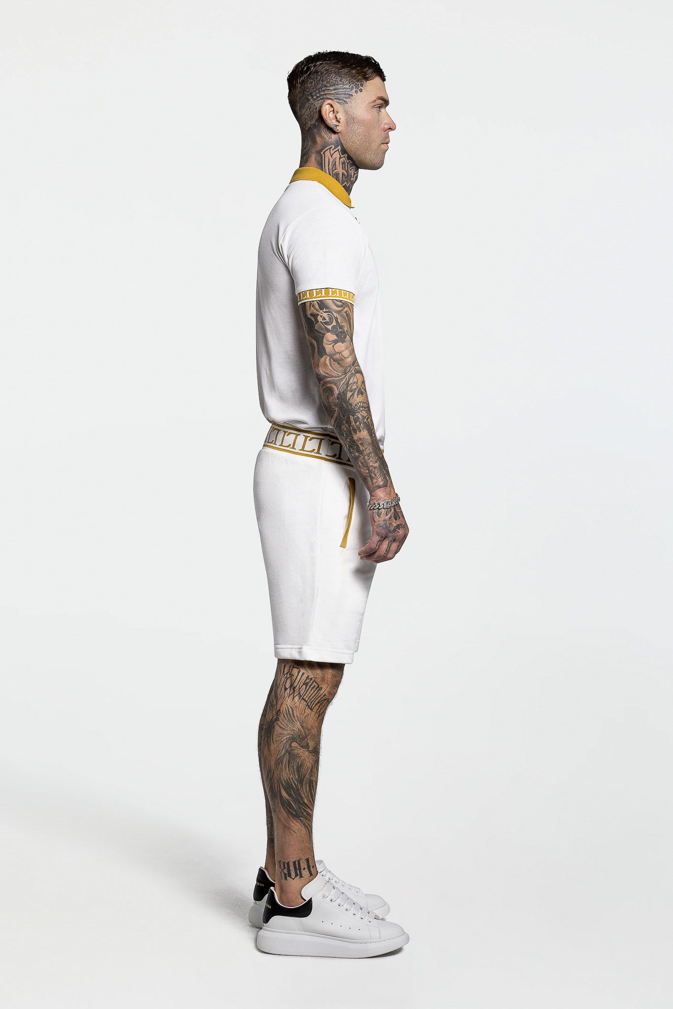 ZIP POLO SHIRT – OFF WHITE