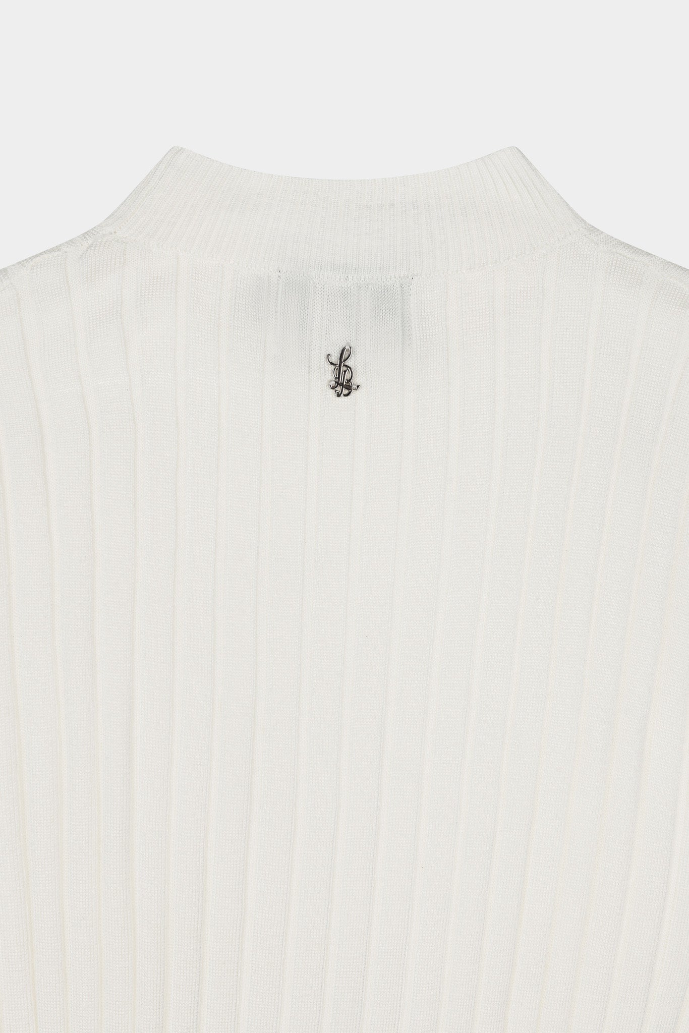 CORE RIBBED KNIT TEE - OFF WHITE