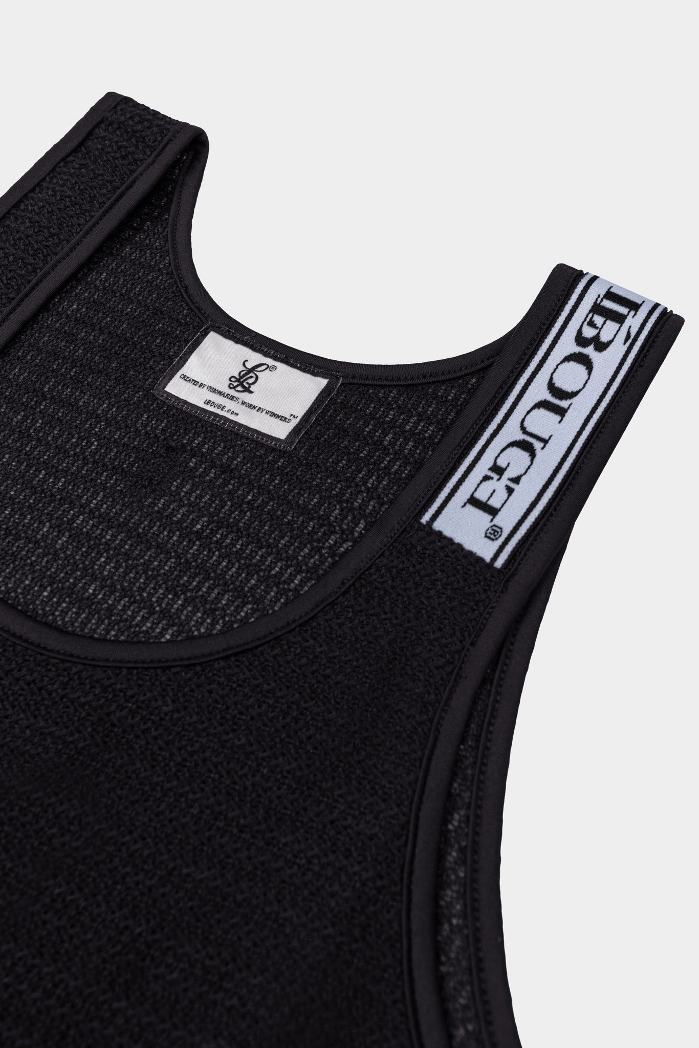 CELESTIAL CROCHET TANK - BLACK