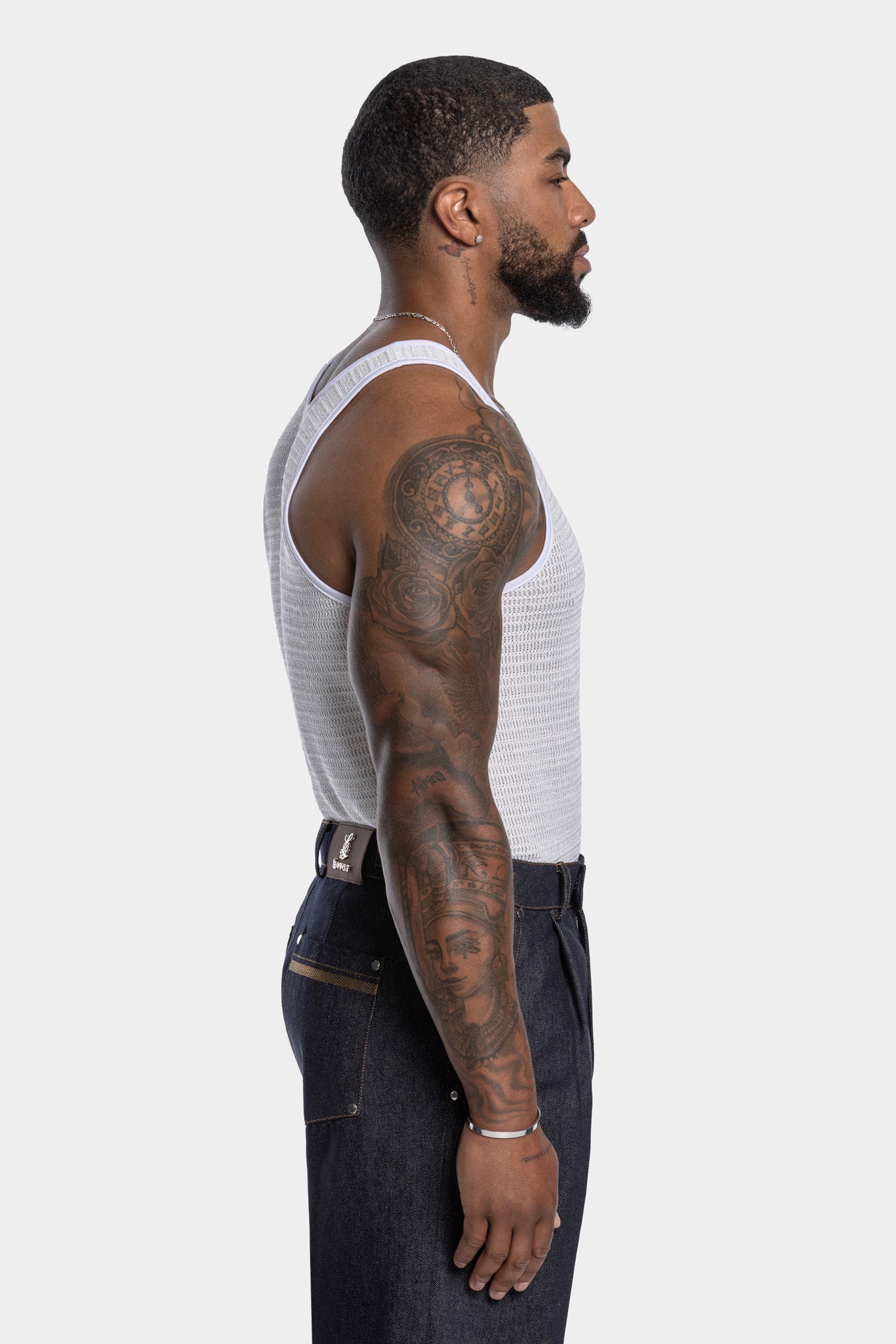 CELESTIAL CROCHET TANK - WHITE