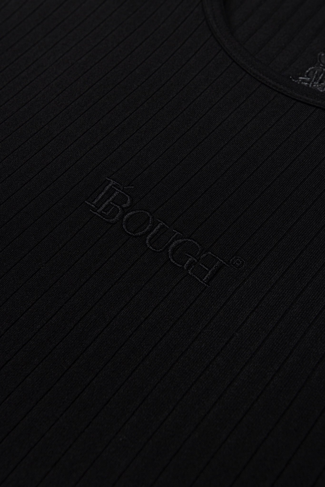 IMPERIAL SIGNATURE RIBBED TANK - BLACK