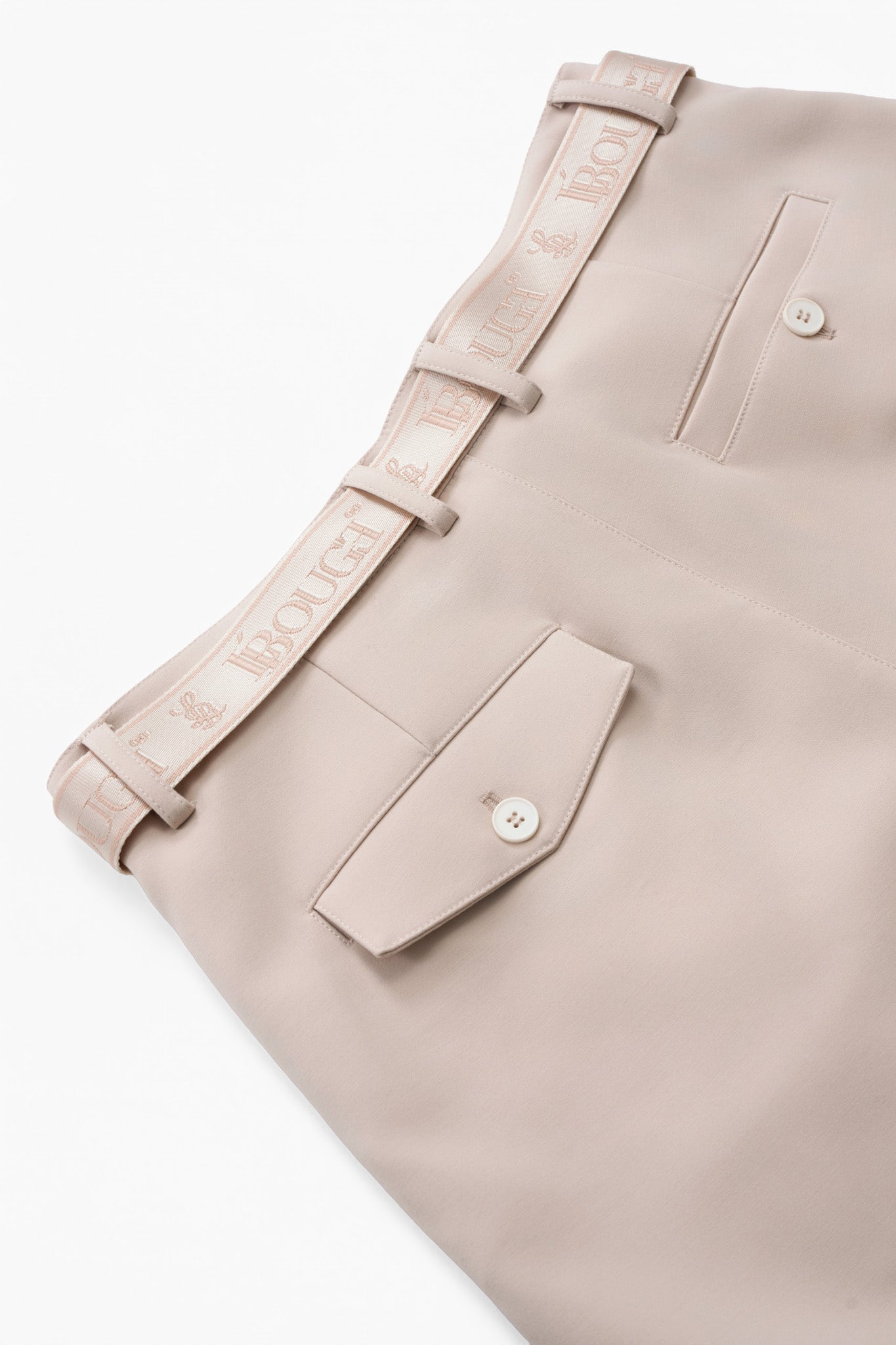 LEGACY PLEATED SHORTS - CREAM