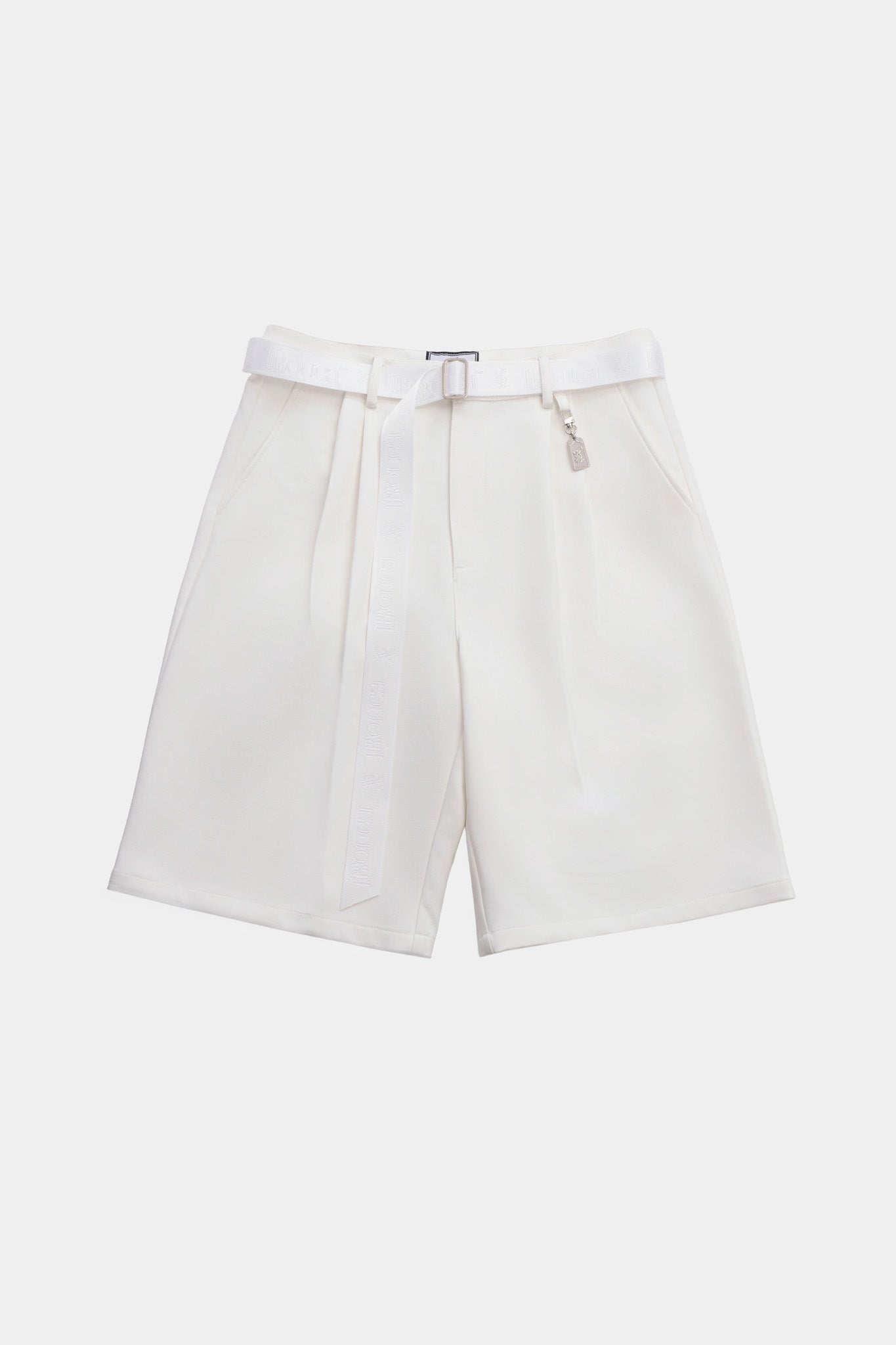 LEGACY PLEATED SHORTS - WHITE