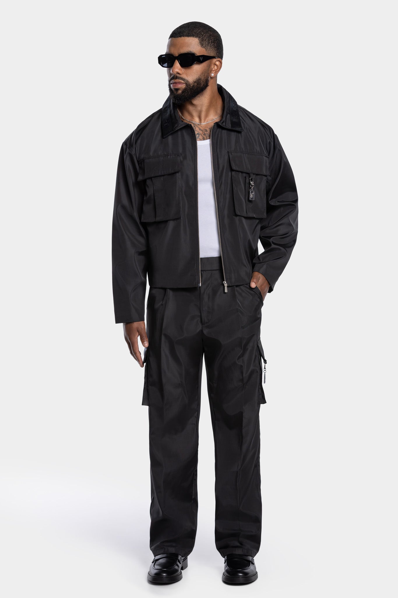 MAHA CARGO PANTS - BLACK