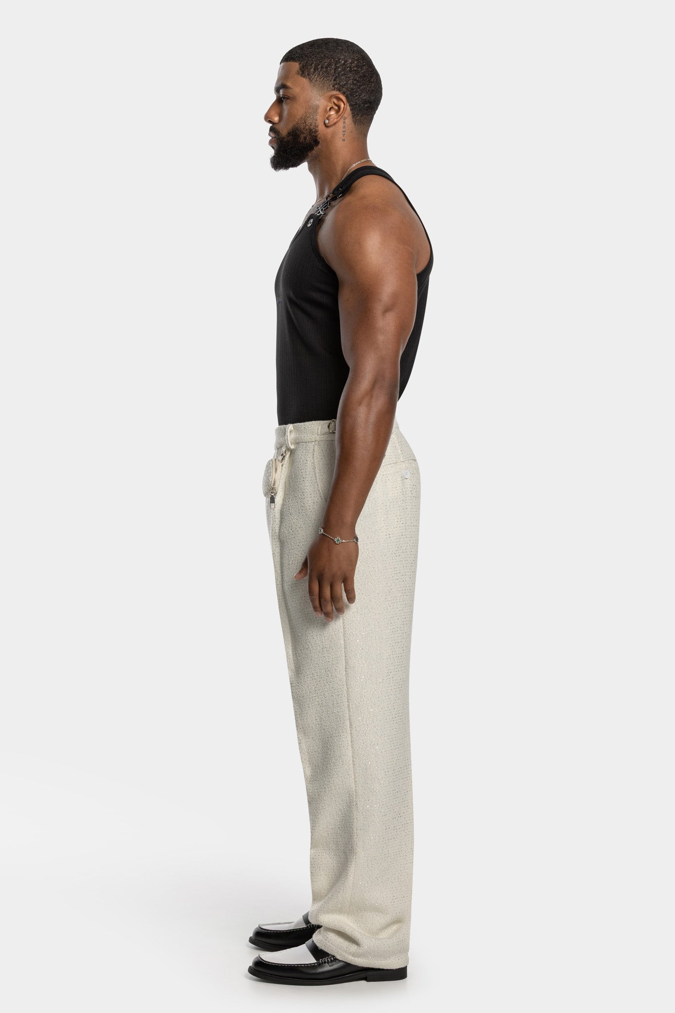 IMPERIAL SIGNATURE RIBBED TANK - BLACK