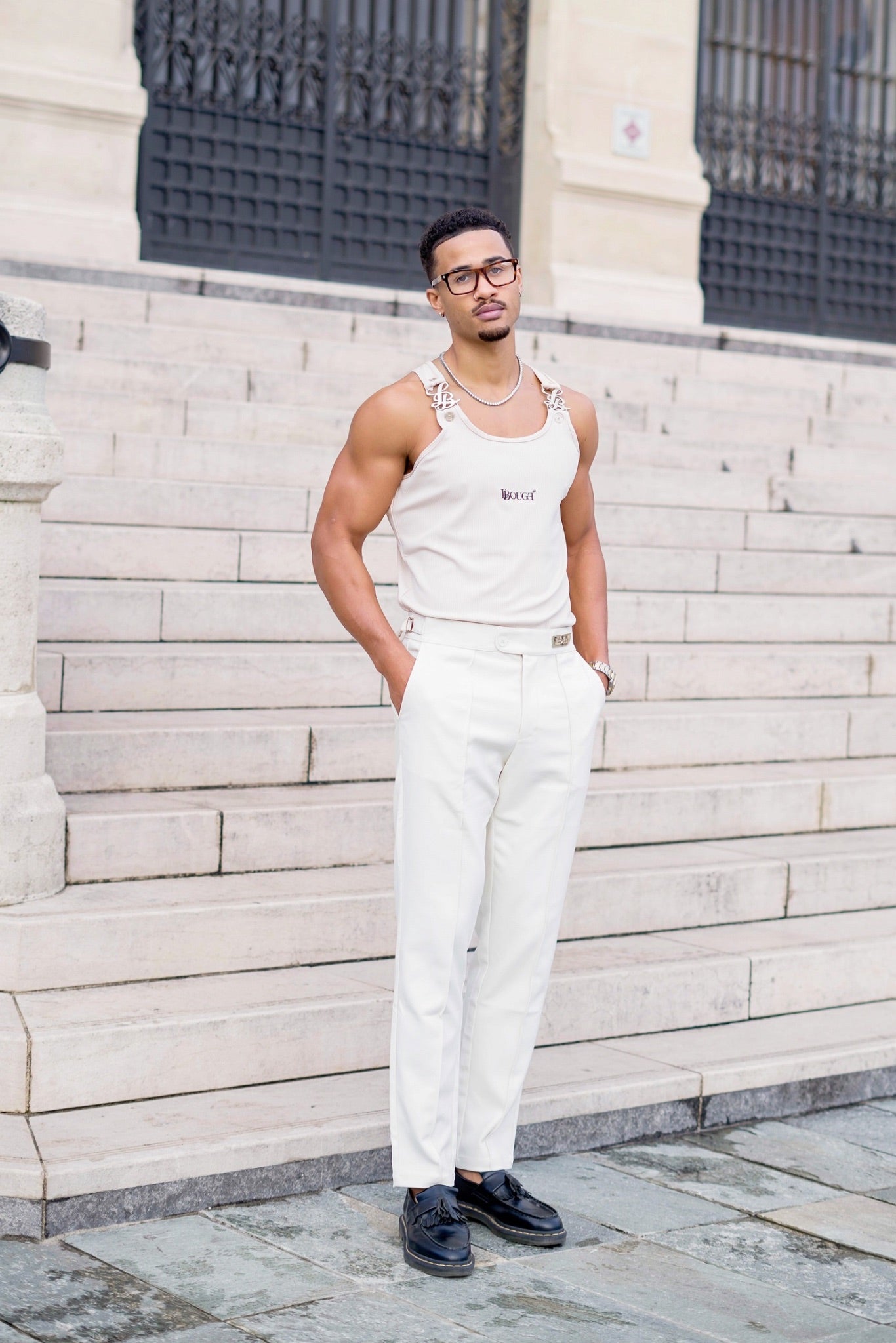 RIBBED TANK TOP – BEIGE