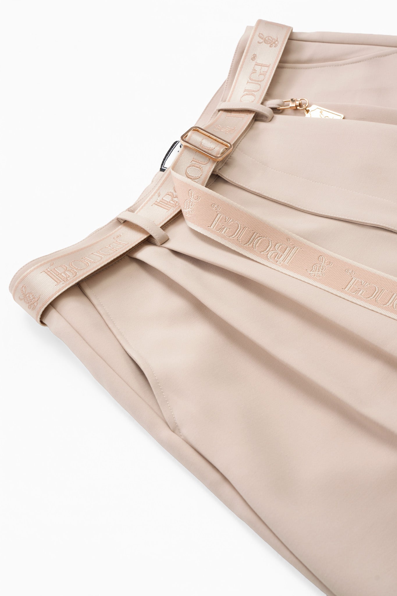 LEGACY PLEATED SHORTS - CREAM