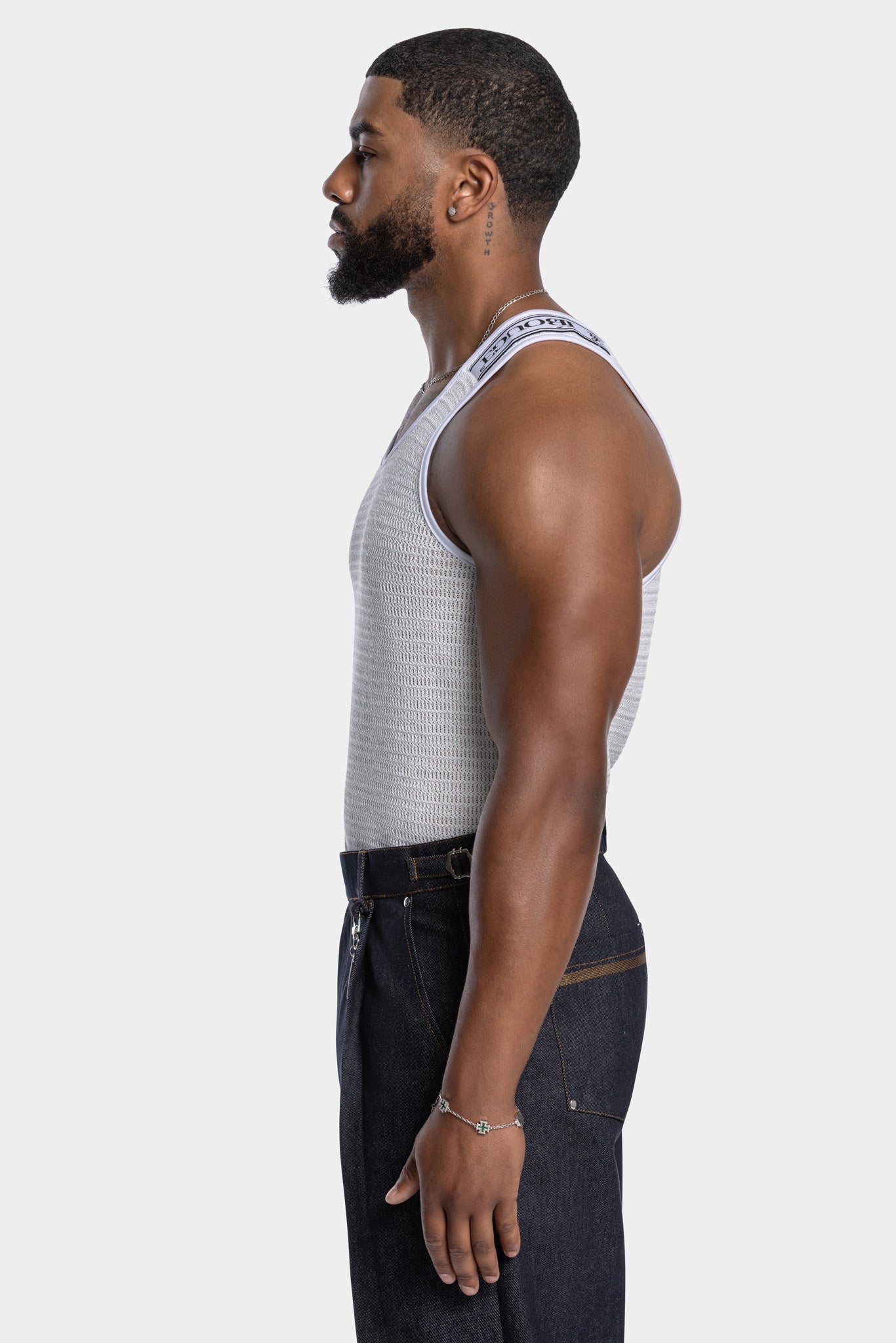 CELESTIAL CROCHET TANK - WHITE