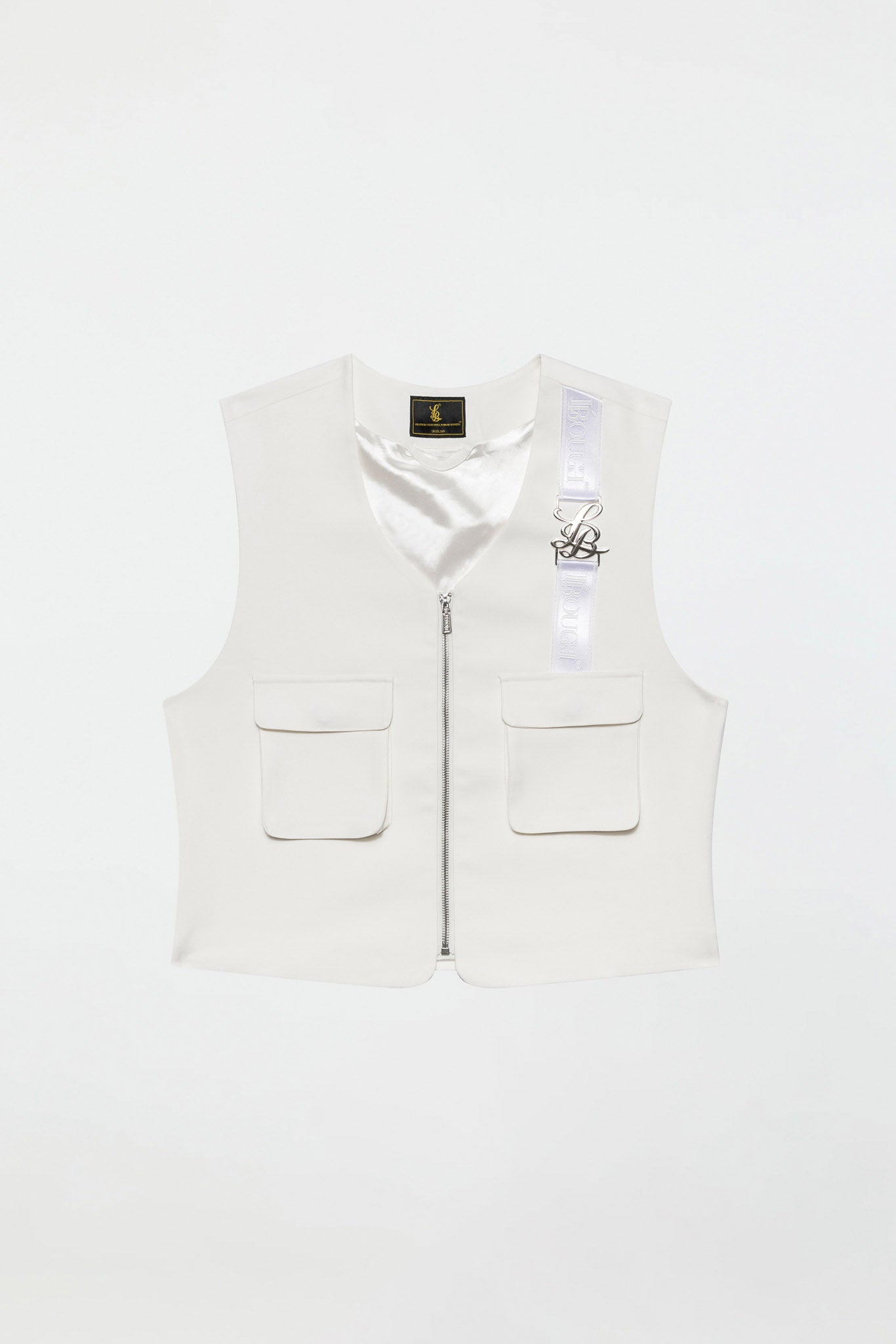 CROPPED VEST - WHITE