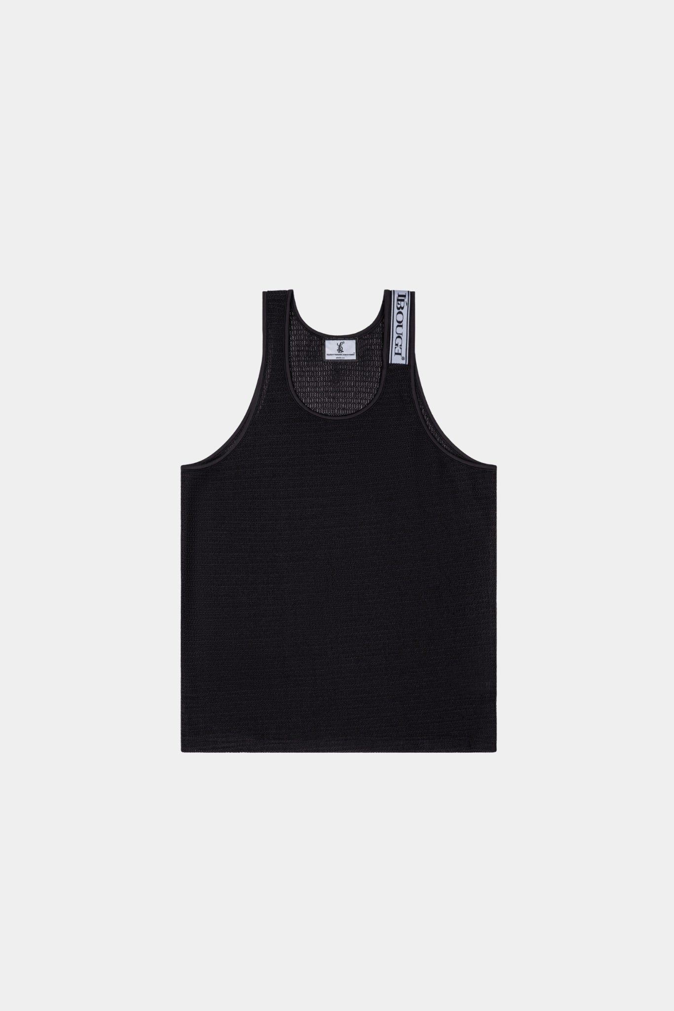 CELESTIAL CROCHET TANK - BLACK