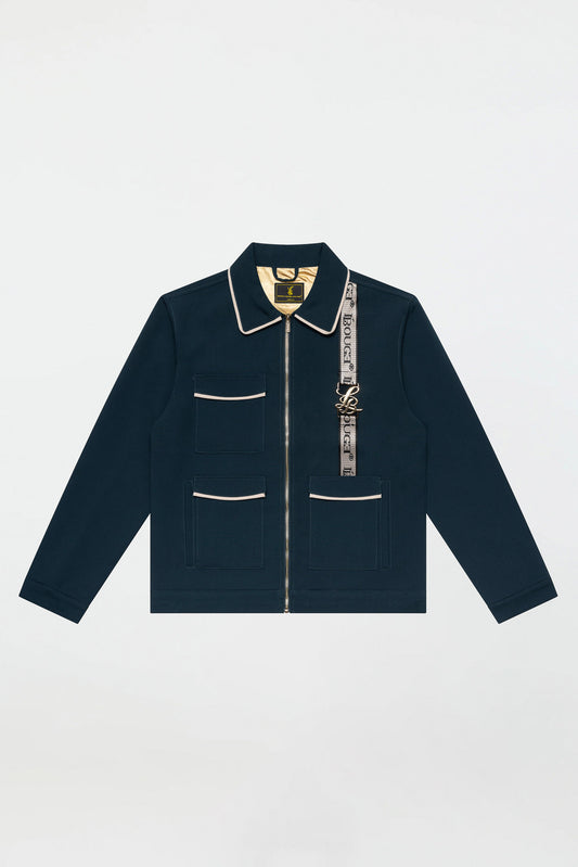 CONTRAST JACKET- DARK TEAL