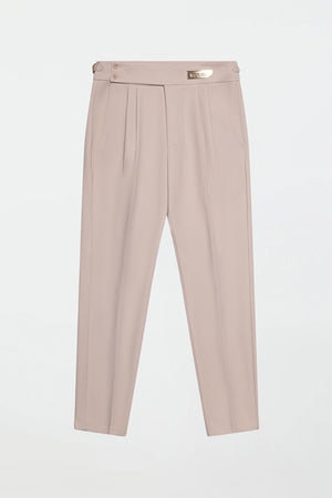 PLEATED PANTS - CREAM