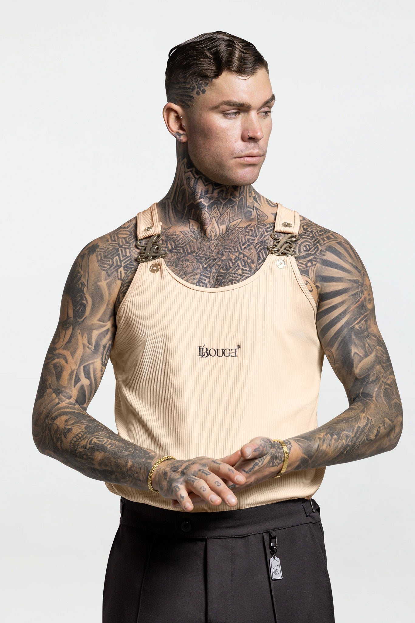 RIBBED TANK TOP – BEIGE