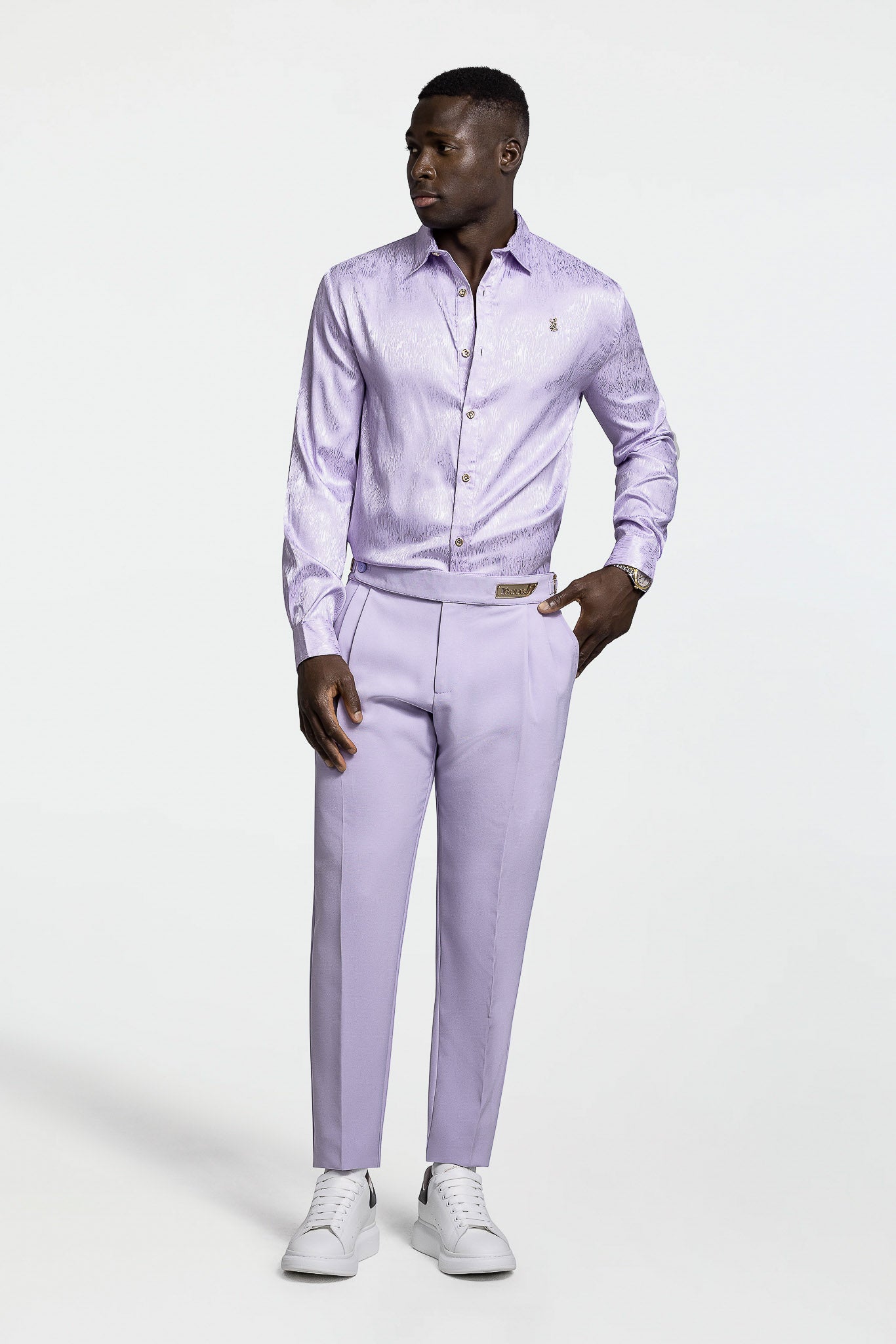 PLEATED PANTS – LAVENDER