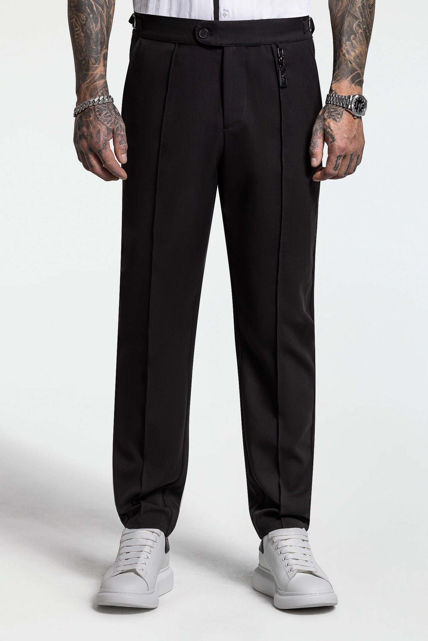 PINTUCK PANTS – BLACK