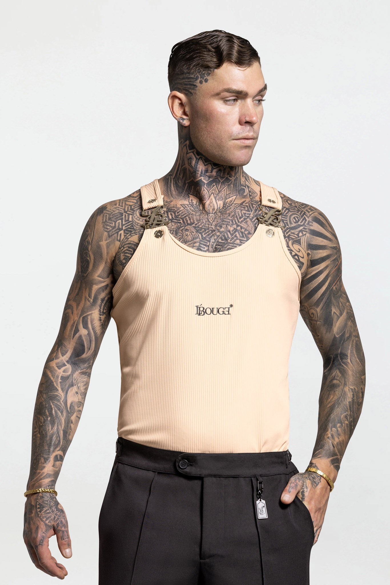 RIBBED TANK TOP – BEIGE