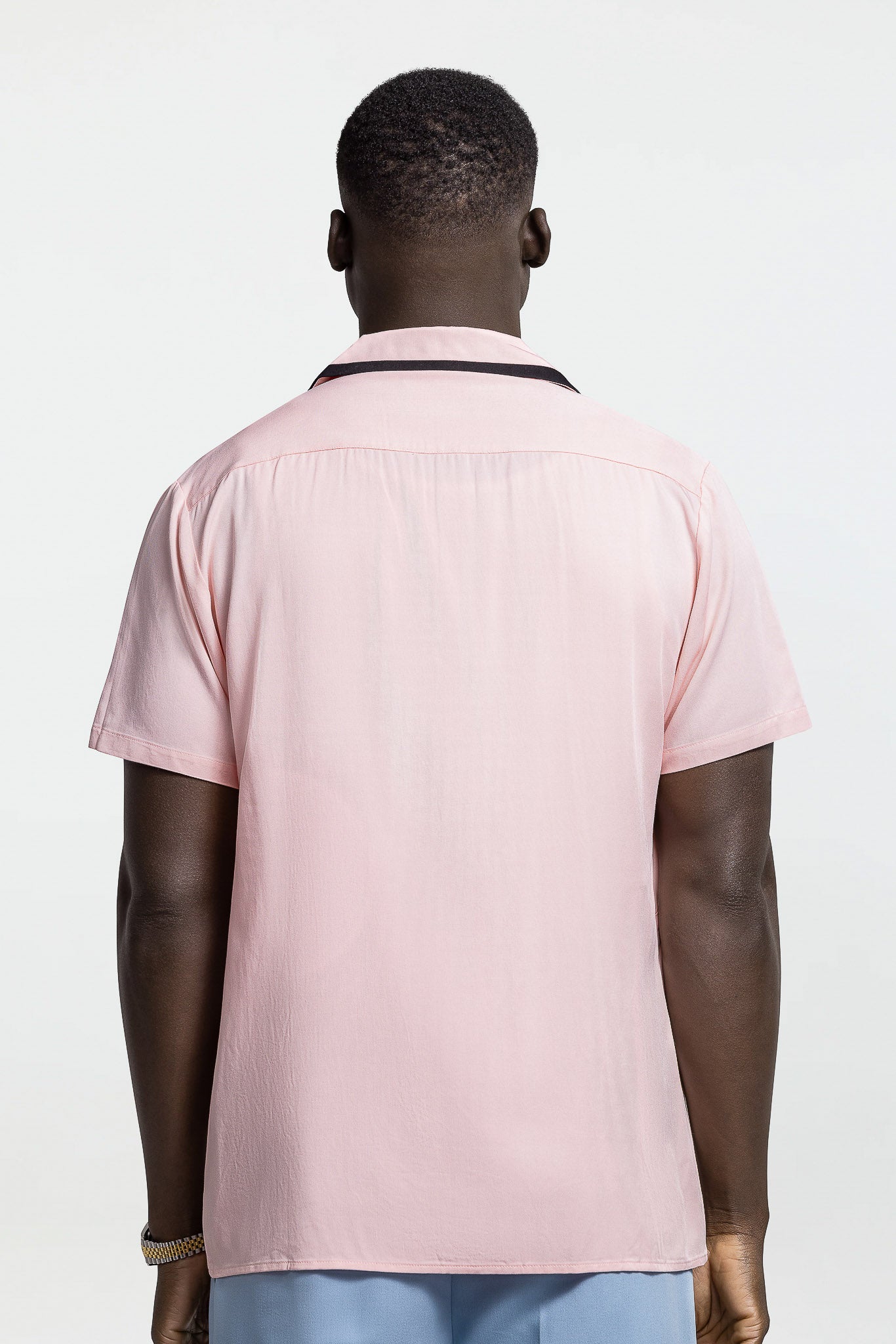 SIDE STRAP CONTRAST SHIRT – PINK