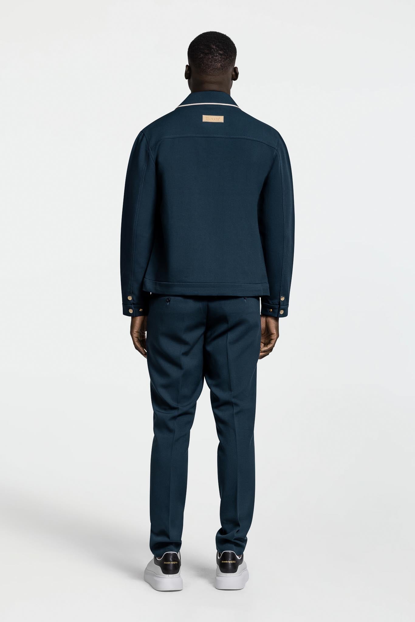 CONTRAST JACKET- DARK TEAL