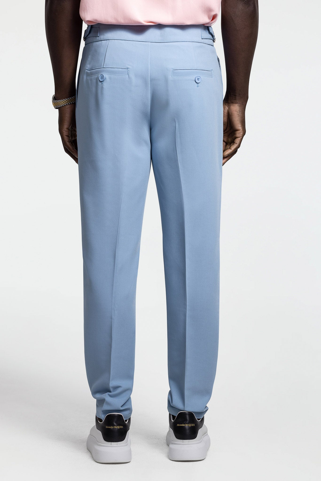PLEATED PANTS – SKY BLUE