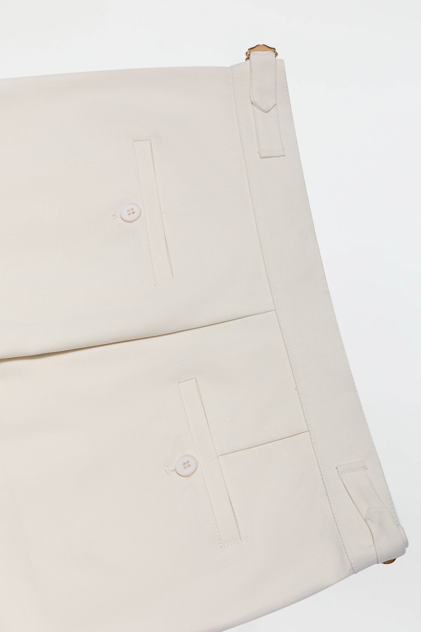 PINTUCK PANTS – ECRU