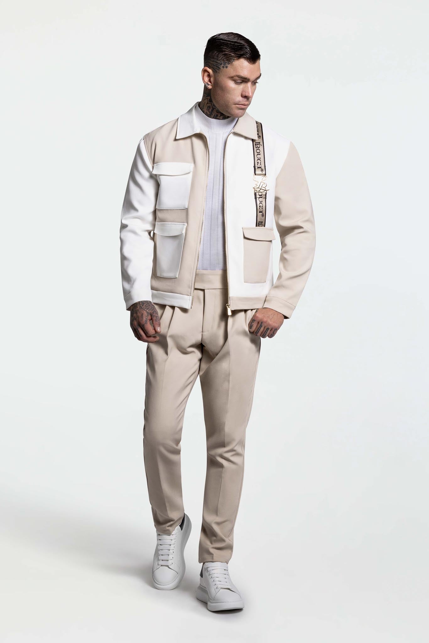 PLEATED PANTS - CREAM