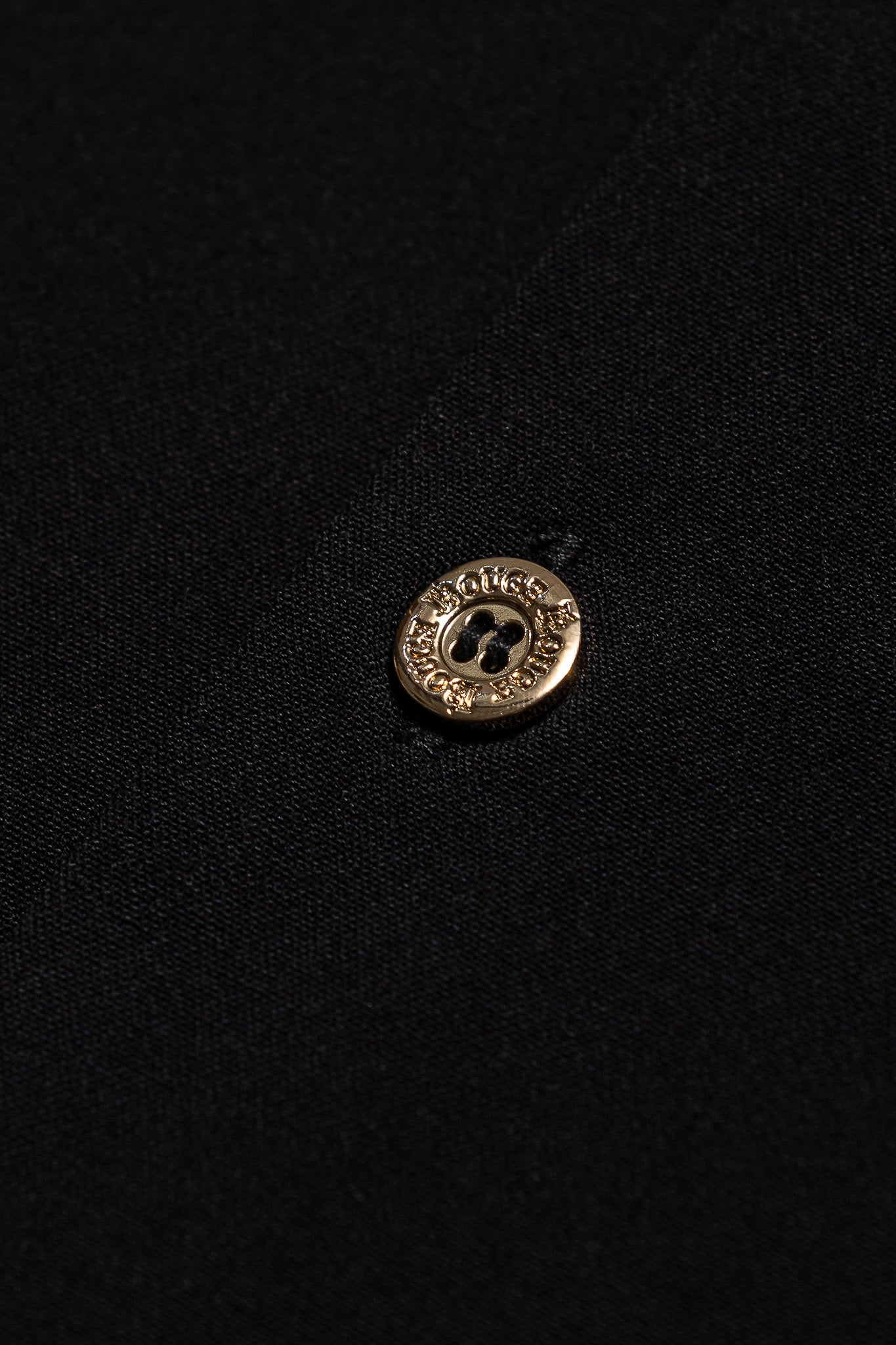 LONG SLEEVE REVERE COLLAR SHIRT – BLACK