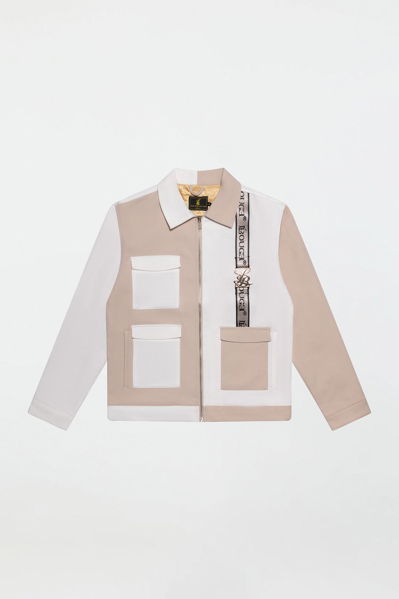 TWO TONE JACKET – CREAM / WHITE