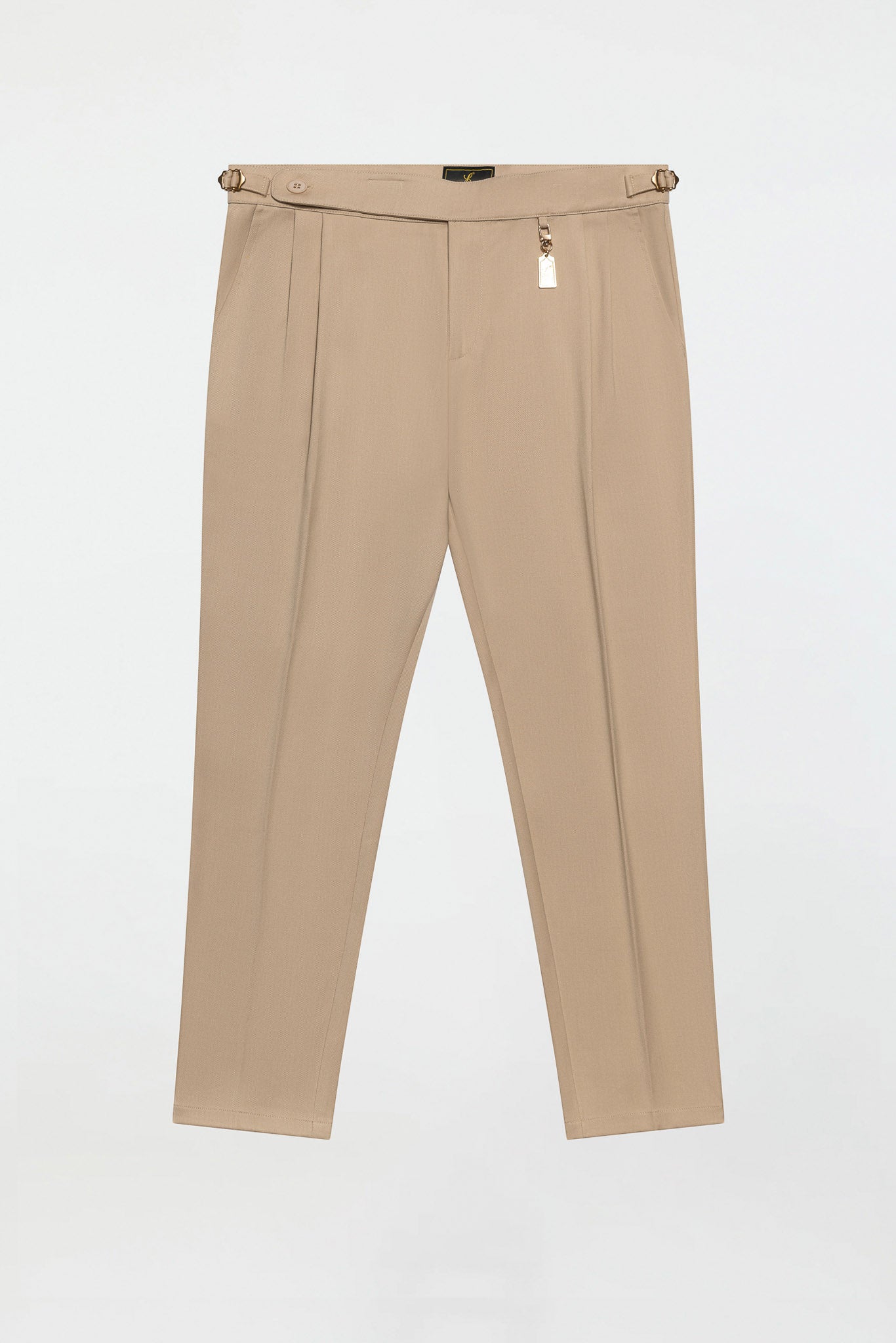 PLEATED PANTS – BEIGE