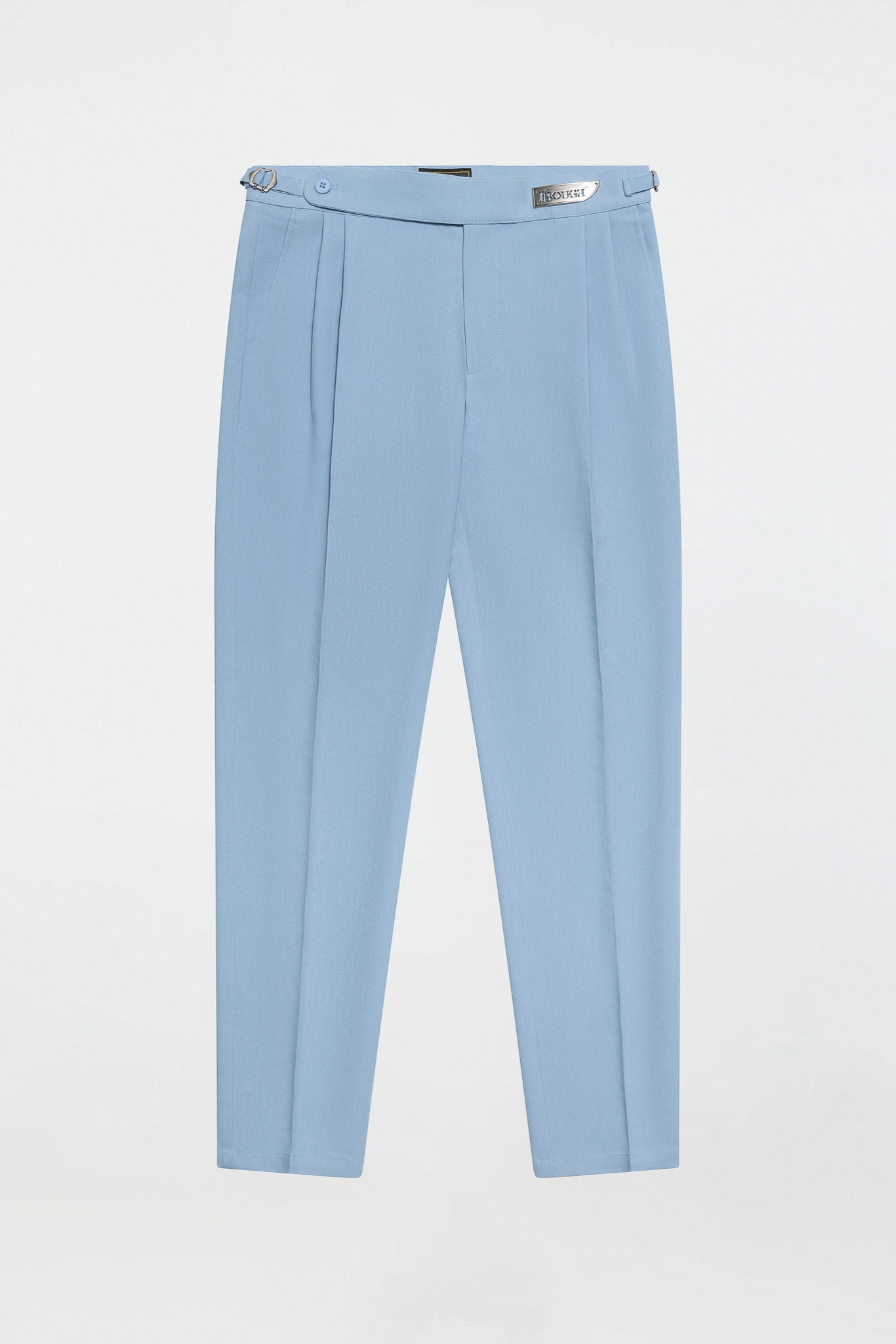 PLEATED PANTS – SKY BLUE