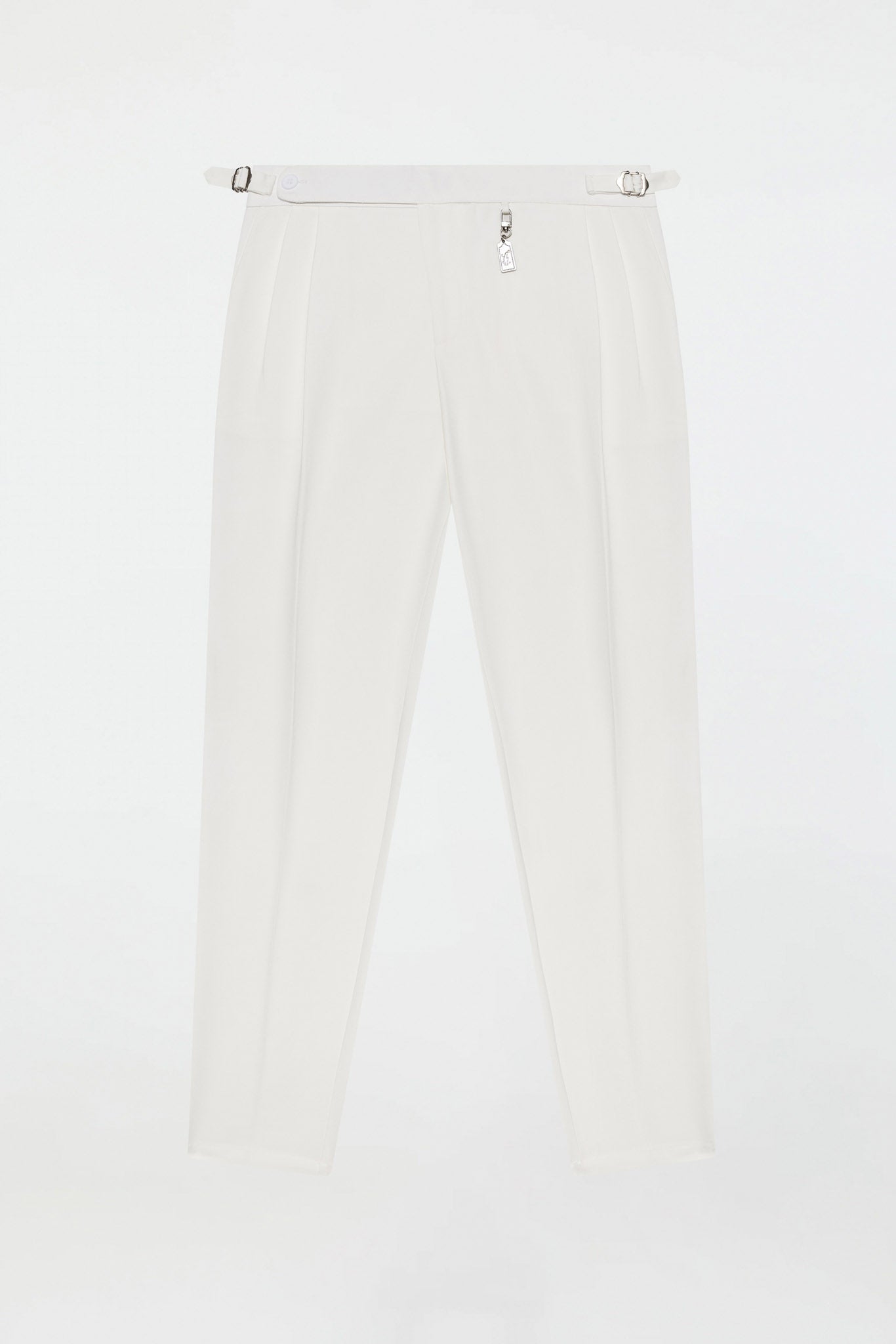 PLEATED PANTS – WHITE