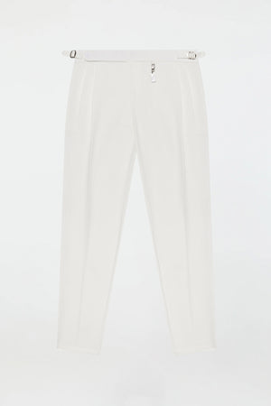 LEGACY PLEATED PANTS – WHITE