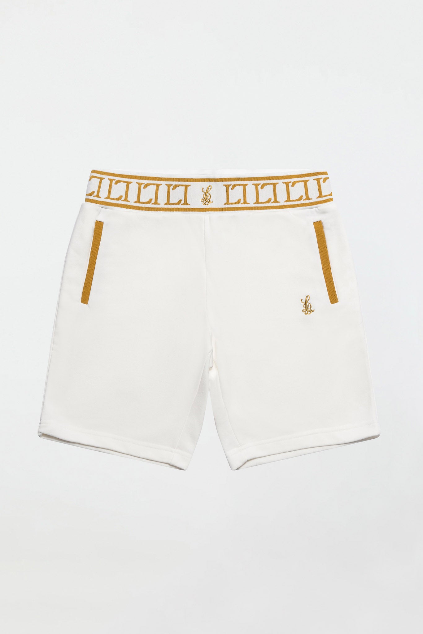 STRETCH COTTON SHORTS – OFF WHITE